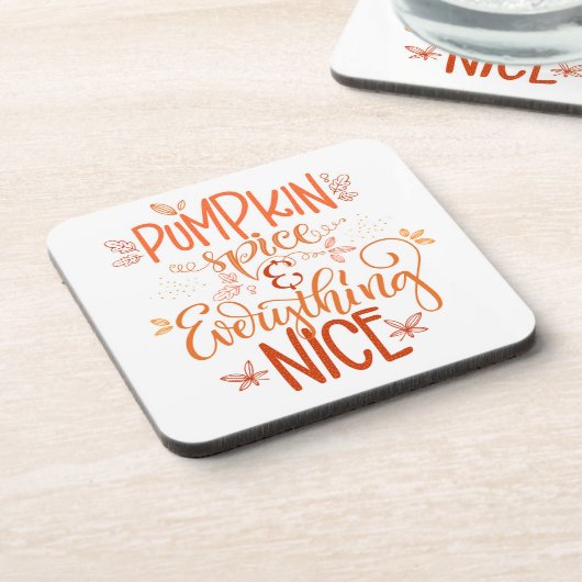 Kürbisgewürze & Alles Nizza Getränkeuntersetzer (Linke Seite)