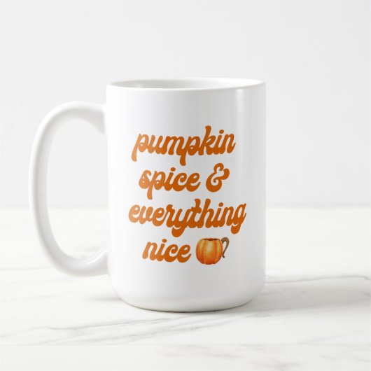 Kürbisgewürze & Alles Nizza Kaffeetasse (Links)