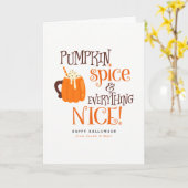 Kürbisgewürze & Alles Nizza Karte (Gelbe Blume)