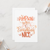 Kürbisgewürze & Alles Nizza Karte (Vorderseite/Rückseite Beispiel)