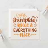 Kürbisgewürze & Alles Nizza Karte (Vorderseite/Rückseite Beispiel)