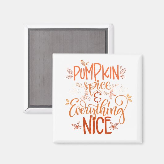Kürbisgewürze & Alles Nizza Magnet (Vorderseite/Rückseite)