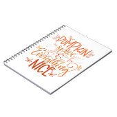 Kürbisgewürze & Alles Nizza Notizblock (Linke Seite)