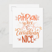 Kürbisgewürze & Alles Nizza Postkarte (Vorne/Hinten)