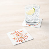 Kürbisgewürze & Alles Nizza Rechteckiger Pappuntersetzer (Vor Ort)