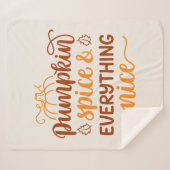 Kürbisgewürze & Alles Nizza Sherpadecke (Vorderseite (Horizontal))