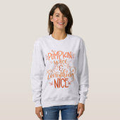 Kürbisgewürze & Alles Nizza Sweatshirt (Vorne ganz)