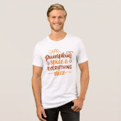 Kürbisgewürze & Alles Nizza Tri-Blend Shirt (Vorderseite voll)