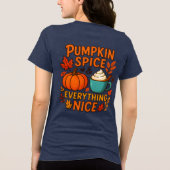 Kürbisgewürze & Alles Nizza Tri-Blend Shirt (Rückseite)