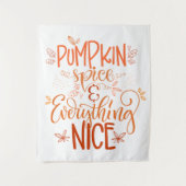 Kürbisgewürze & Alles Nizza Wandteppich (Vorderseite)