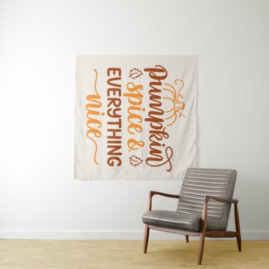 Kürbisgewürze & Alles Nizza Wandteppich (Beispiel (Horizontal))