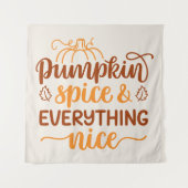 Kürbisgewürze & Alles Nizza Wandteppich (Vorderseite)