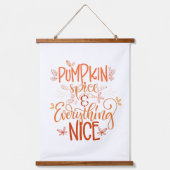 Kürbisgewürze & Alles Nizza Wandteppich Mit Holzrahmen (Vorderseite)