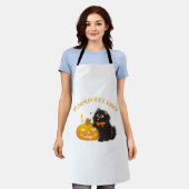 Kürbisgewürze, Halloween, Schwarze Katze, Kürbis Schürze (Getragen)