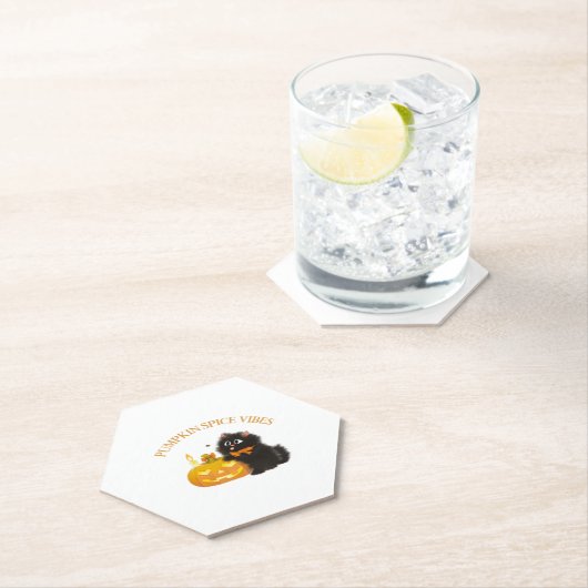 Kürbisgewürze, Halloween, Schwarze Katze, Kürbis Untersetzer (Vor Ort)