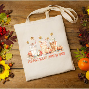 Kürbisgewürze Herbst Herbstgetränk Lustiger Spruch Tragetasche