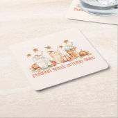 Kürbisgewürze Herbstgetränk-Zitat Rechteckiger Pappuntersetzer (angewinkelt)