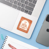 Kürbisgewürze latente lustige Zitate fallen ästhet Aufkleber (Laptop mit iPhone)