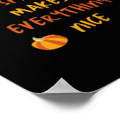 Kürbisgewürze machen alles schön - Angebot für den Poster (Ecke)