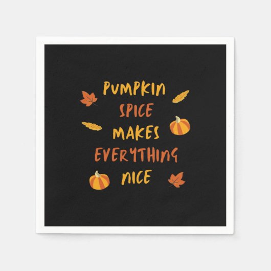 Kürbisgewürze machen alles schön - Angebot für den Serviette (Vorderseite)
