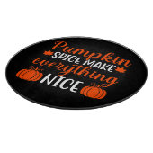 Kürbisgewürze machen alles zum schönen Schneidebre Schneidebrett (Ecke)