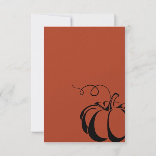 Kürbisgewürze RSVP Karte (Rückseite)