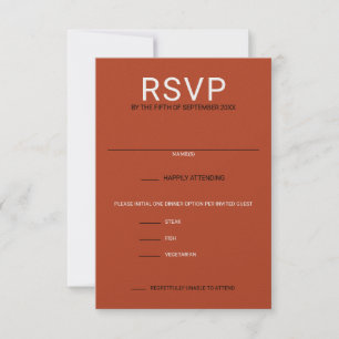 Kürbisgewürze RSVP Karte