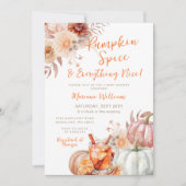 Kürbisgewürze und alles Gute an der Dusche Einladung (Vorderseite)