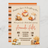 Kürbisgewürze und alles Gute, Brautparty Einladung (Vorne/Hinten)