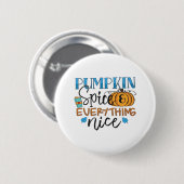 Kürbisgewürze und alles Gute Design - trendig Button (Vorne & Hinten)