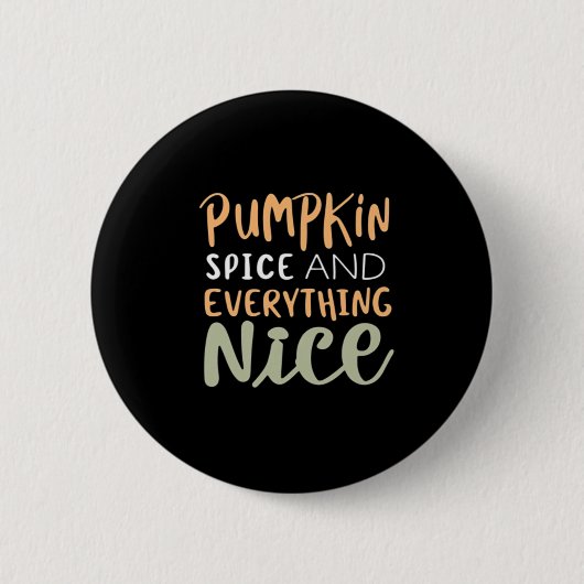 Kürbisgewürze und alles Gute für den Herbst Button (Vorderseite)