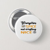 Kürbisgewürze und alles Gute für den Herbst Button (Vorne & Hinten)
