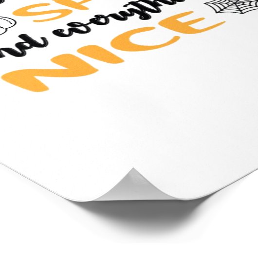 Kürbisgewürze und alles Gute für den Herbst Poster (Ecke)