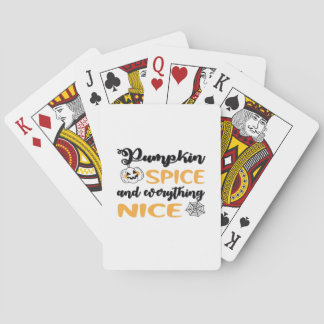 Kürbisgewürze und alles Gute für den Herbst Spielkarten