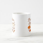 Kürbisgewürze und alles Gute Herbstdesign Kaffeetasse (Mittel)