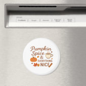 Kürbisgewürze und alles Gute Herbstdesign Magnet (In Situ (Geschirrspüler))