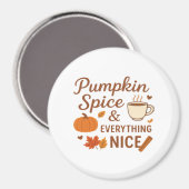 Kürbisgewürze und alles Gute Herbstdesign Magnet (Vorderseite/Rückseite)