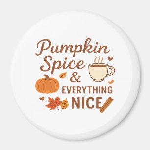 Kürbisgewürze und alles Gute Herbstdesign Magnet