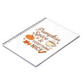 Kürbisgewürze und alles Gute Herbstdesign Notizblock (Linke Seite)