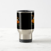Kürbisgewürze und alles Gute Herbstdesign Reisebecher (Mittel)