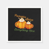 Kürbisgewürze und alles Gute Herbstdesign Serviette (Vorderseite)