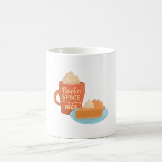 Kürbisgewürze und alles Gute, Latte und Pie Kaffeetasse (Mittel)