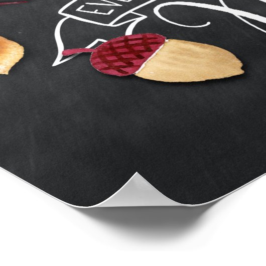 Kürbisgewürze und alles Nizza Fall Mauer Dekor Poster (Ecke)