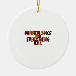 Kürbisgewürze und alles Nötige - Fantastisches Zit Keramik Ornament