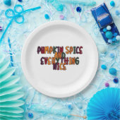 Kürbisgewürze und alles Nötige - Fantastisches Zit Pappteller (Party)