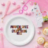 Kürbisgewürze und alles Nötige - Fantastisches Zit Pappteller (Party)