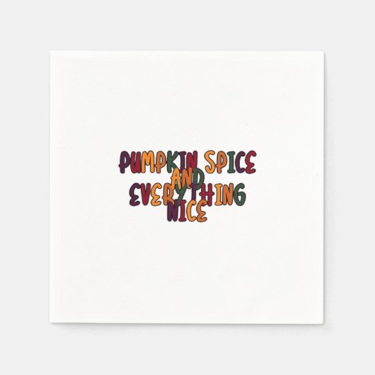 Kürbisgewürze und alles Nötige - Fantastisches Zit Serviette (Vorderseite)