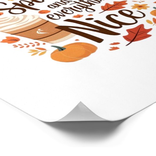 Kürbisgewürze und alles Nötige Poster (Ecke)