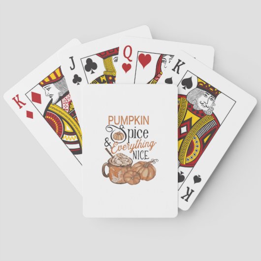 Kürbisgewürze und alles Nötige Spielkarten (Rückseite)
