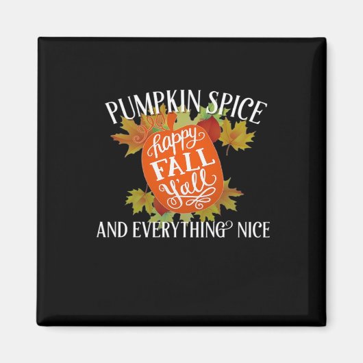 Kürbisgewürze und alles, was Nice Fall Classic Magnet (Vorne)